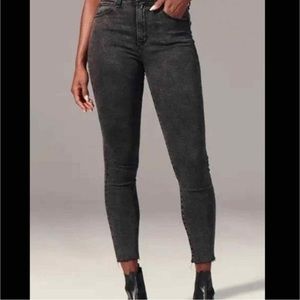 Abercrombie & Fitch Curve Love High Rise Super Skinny Ankle Jeans